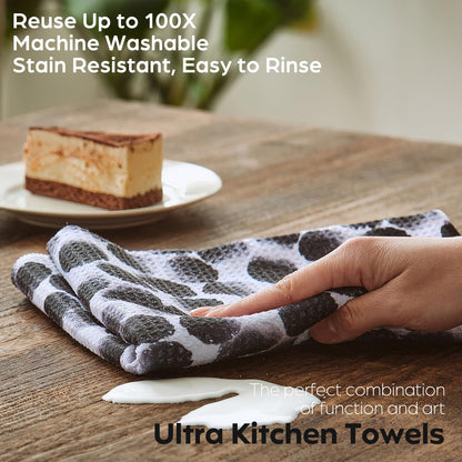 Premium Waffle Microfiber Cloth Dish Towels, Quick Dry,Hand Tea Towels for The Kitchen,Drying Dishes, Decorative Dish Towels, 30x18 inch